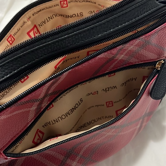 Highland Plaid Bonded Leather Purse - Picture 4 of 10
